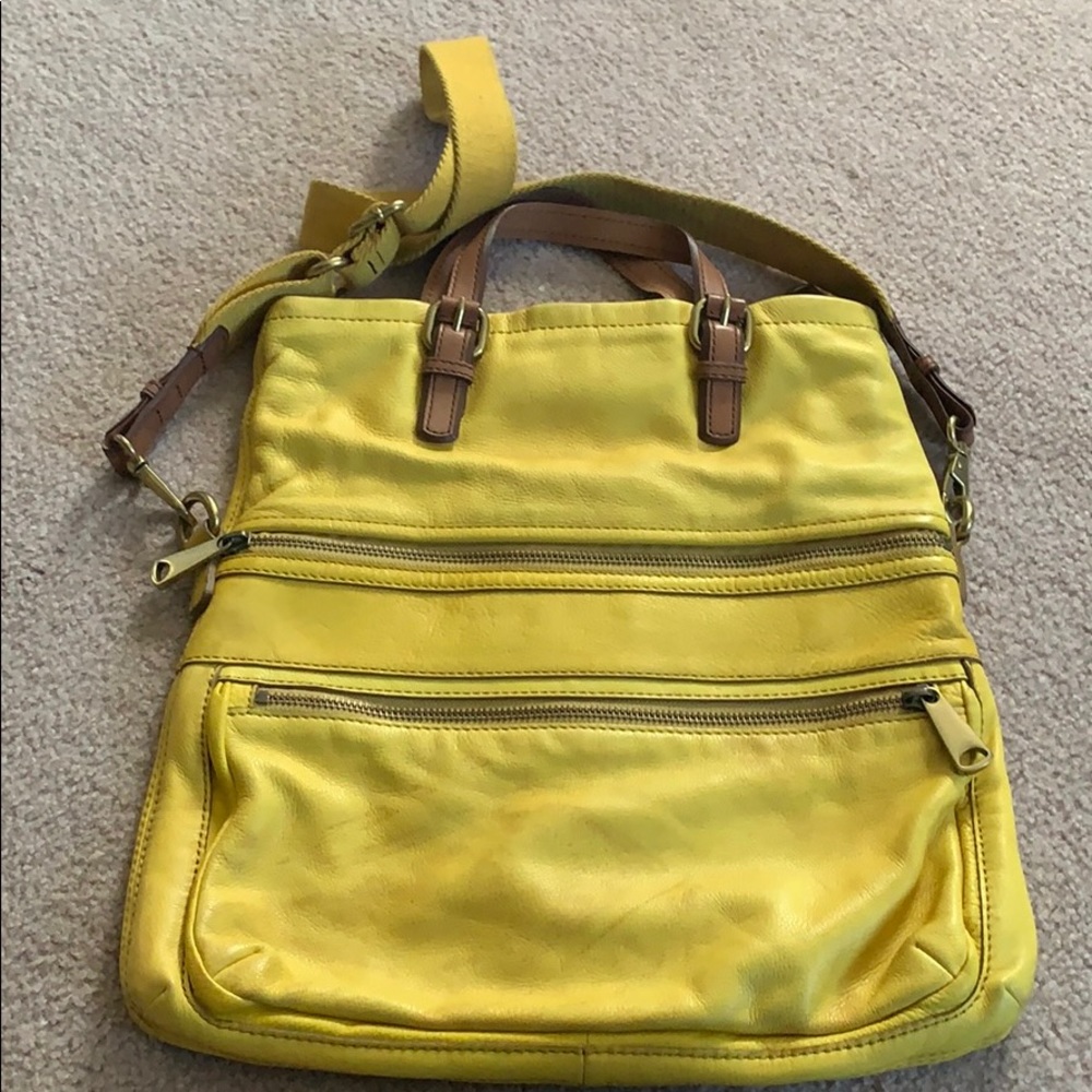 Fossil Leather Crossbody Bag